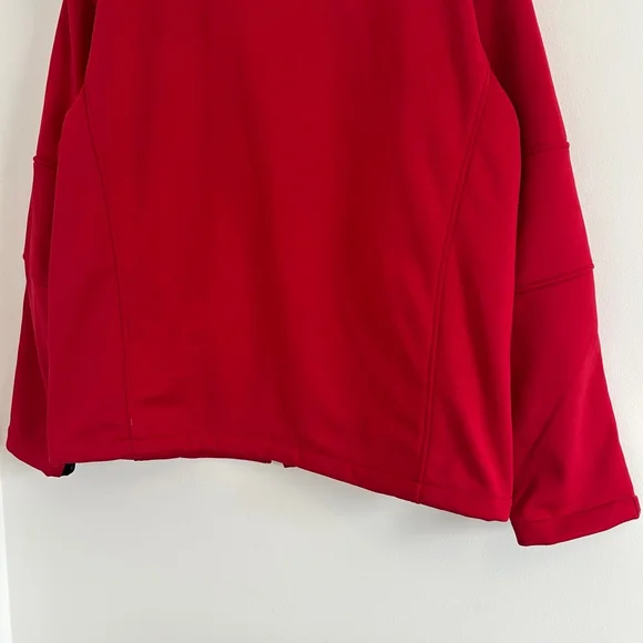 NWT Softshell Fleece Lined Waterproof Jacket Red Size Large - Picture 15 of 17